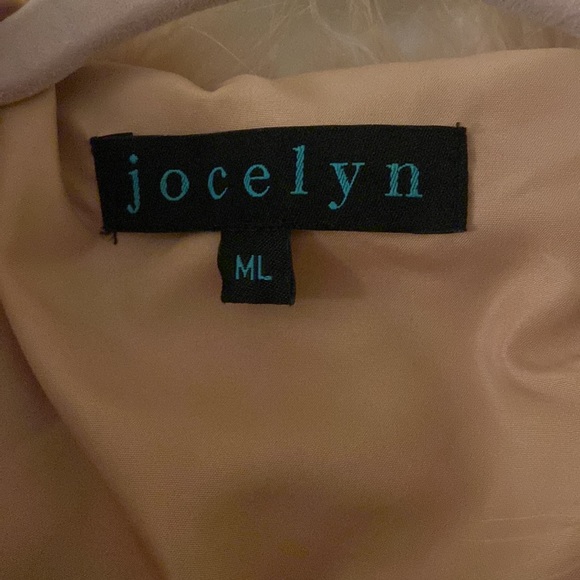 jocelyn Blush Pink Feathered Faux-Fur Utility Jacket - Picture 6 of 10